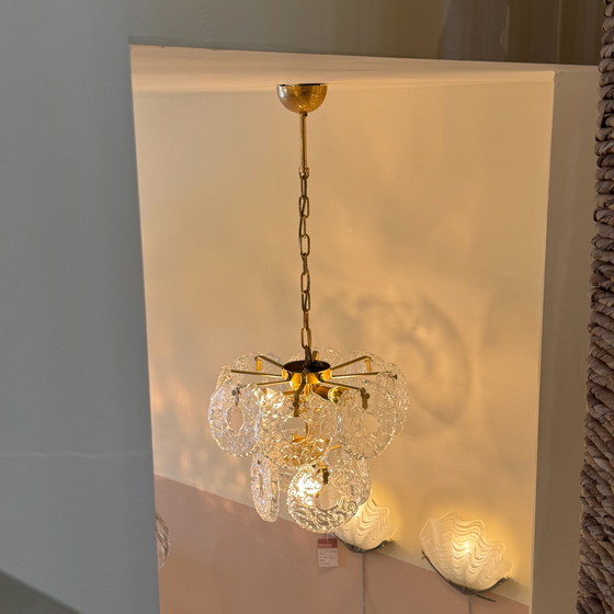 Image 1 of Ice Glass Kroonluchter, Uit Italië