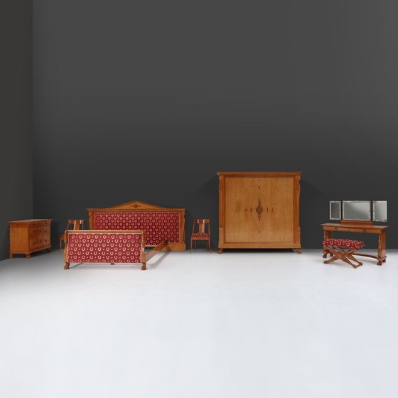Image 1 of Napoleon Style Bedroom Set by De Coene, Set of 4