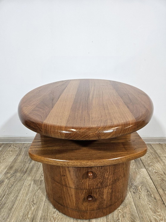 Tavolino TV in teak con piano girevole di Silkeborg Møbelfabrik, anni '60 – Mobili TV (photo 10 of 14)