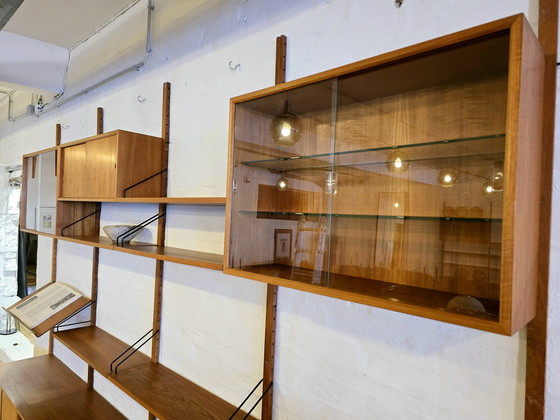 Image 1 of Poul Cadovius Royal System anni '60 Mid Century Teak anni '70 Sistema di mensole a parete
