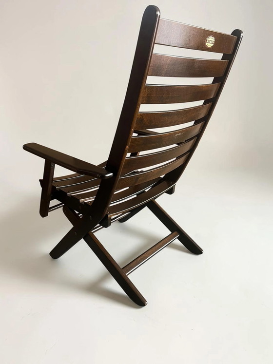 Ensemble de jardin vintage MESCH 7 pièces, 5 chaises pliantes et 2 tables d'appoint, mobilier d'extérieur (photo 8 of 19)