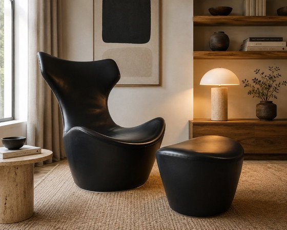 Image 1 of B&B Italia Grande Papilio armchair + Ottoman Naoto Fukasawa design