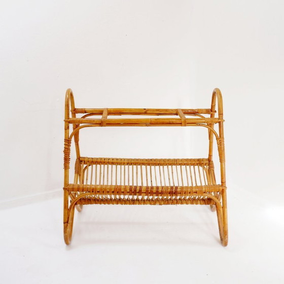 Image 1 of Portariviste vintage in rattan, Paesi Bassi, anni '60