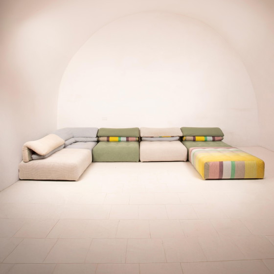 Divano Modulare Roche Bobois con Tessuto Kenzo 1990 Italia – Divani modulari, Cotton, Postmodern (photo 16 of 26)