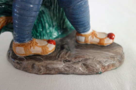 Image 1 of Biscuit Porcelain Red Guard Figurine Statue - Cultural Revolution #5