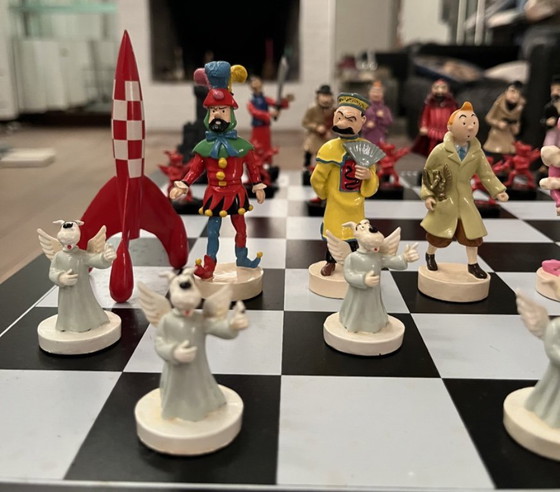 Image 1 of Rare Jeu d’échecs Tintin Pixi – N°20 / 1000 – Pièce de Tête