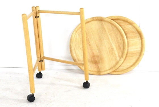 Image 1 of Trolley met losse dienbladen attr. Jens Quistgaard vintage