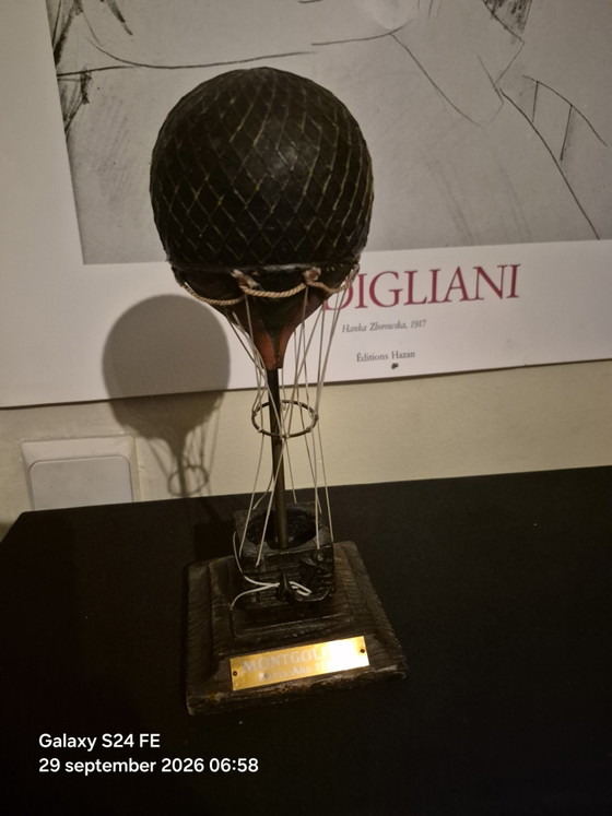 Montgolfier Statue – Oggetti decorativi, Textile, Wood (photo 9 of 9)