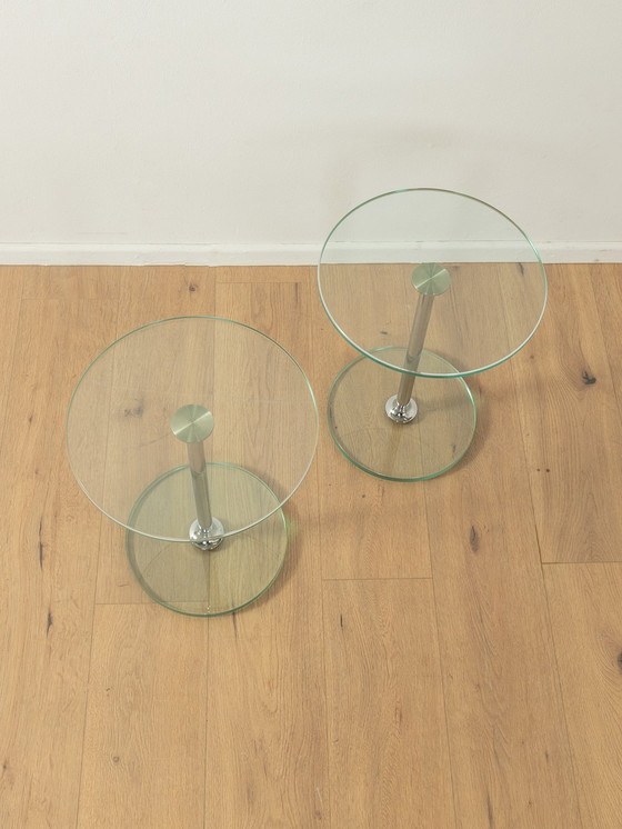 Image 1 of Ensemble de tables en verre des années 80, Peter Draenert