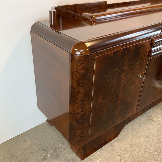 Image 1 of Art Deco buffet, walnut and burl wood, ca. 1930s