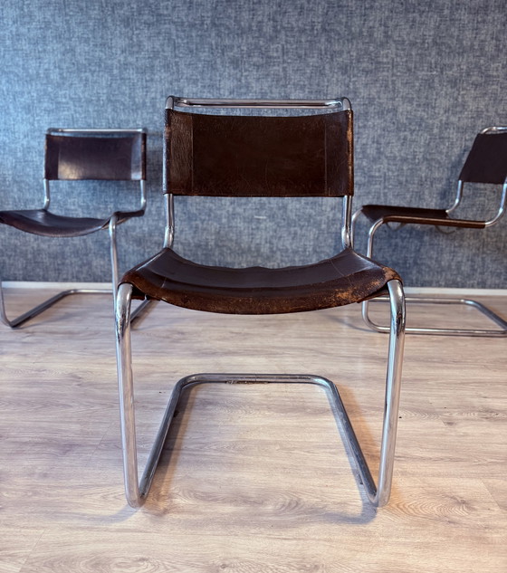 Image 1 of 3 Vintage Mart Stam S 33 Cantilever Chairs for Thonet