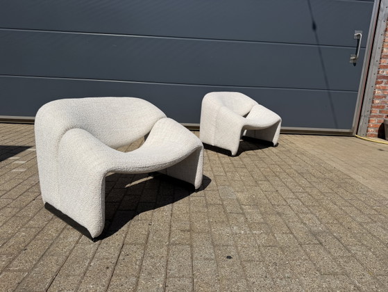 Image 1 of Artifort F598 Groovy armchairs in mint condition!! Pierre Paulin