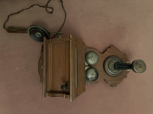 Antique wall telephone F. Schuchardt Berlin ~1900 - Original - D.R.P.