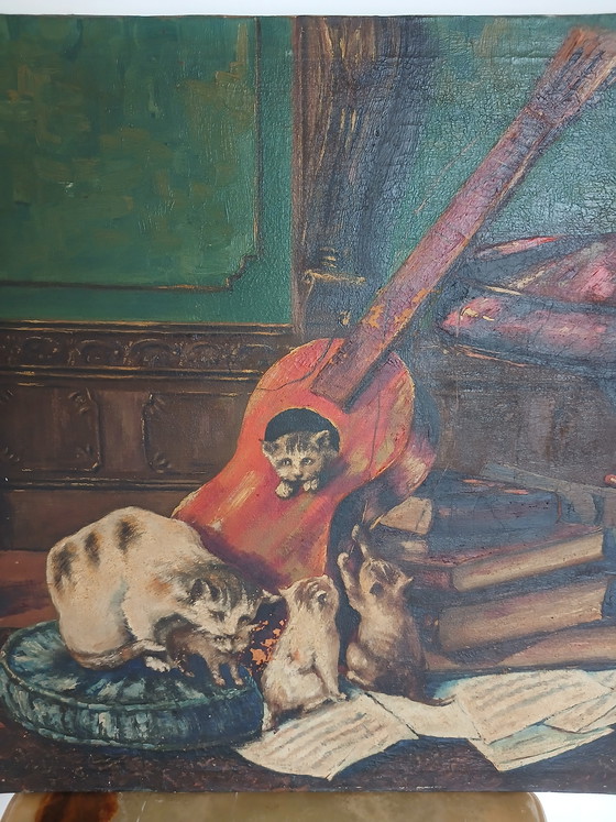 Image 1 of Œuvre d'après Henriëtte Ronner-Knip