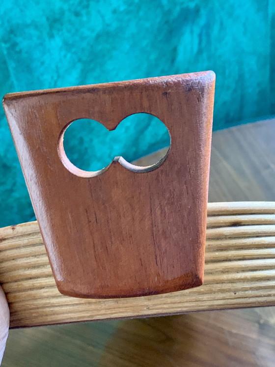 Grande Vassoio Vintage Ovale in Legno Curvato – Manici Ergonomici in Teak - Scandinavo – Oggetti decorativi (photo 7 of 15)