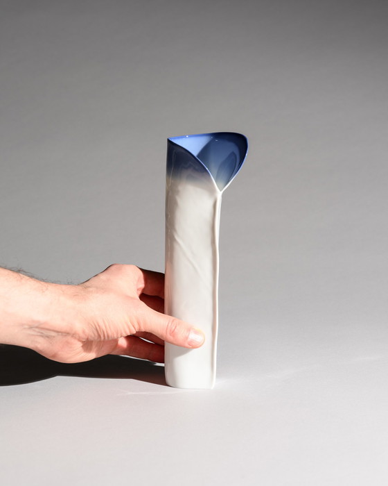 Image 1 of Johan van Loon x Rosenthal Studio-Line Glossy Paper Porcelain Vase Duo Maritime