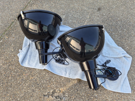 Image 1 of Lampada a sospensione industriale nera