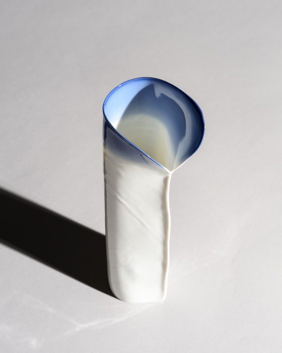 Image 1 of Johan van Loon x Rosenthal Studio-Line Glossy Paper Porcelain Vase Duo Maritime