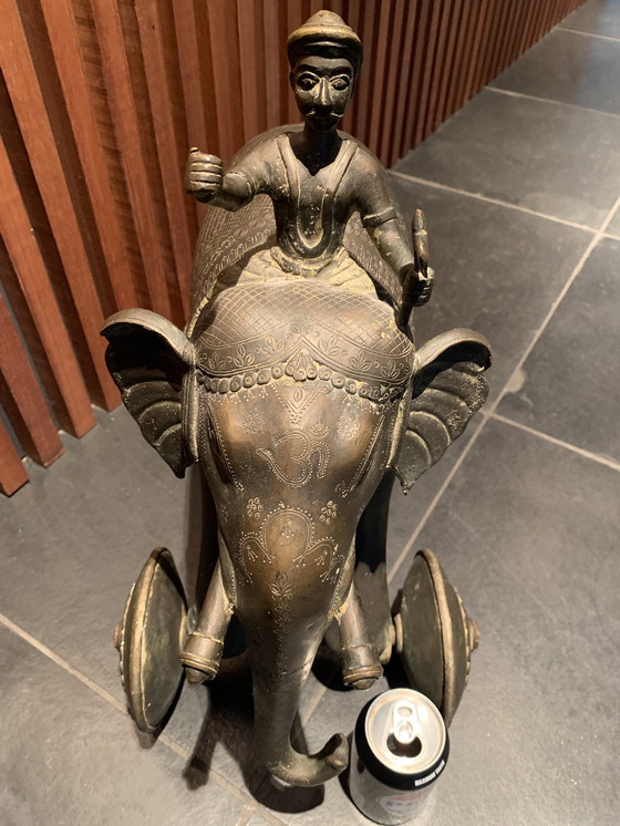 Image 1 of Rare - grand jouet de temple vintage d'Inde