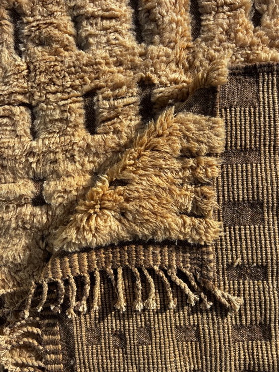 Image 1 of Nieuw handgemaakt Marokkaans Berber Mrirt wollen tapijt
