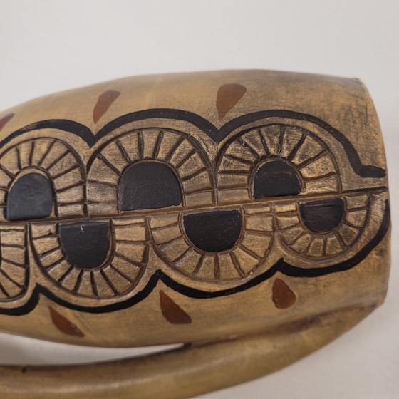 Image 1 of Jarrón / Jarra En Cerámica, Estilo Tribal, 70’S - Francia