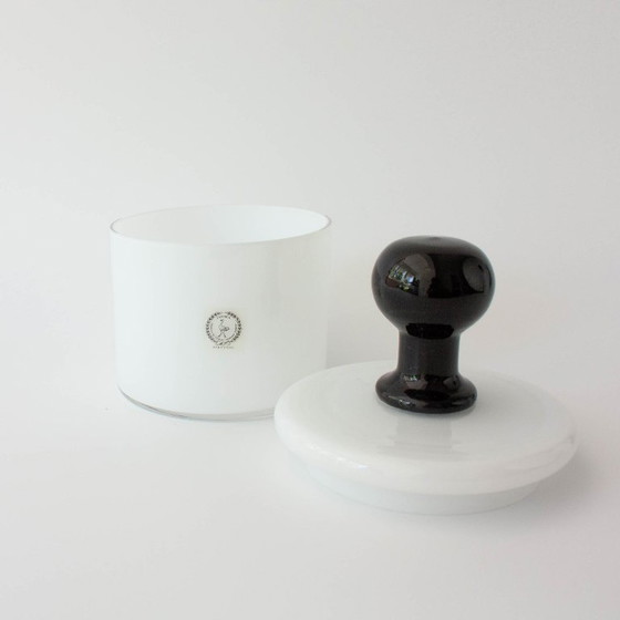 Vintage IVIMA White Opaline Glass Set from 1940s Marinha Grande, Decorative Objects (photo 15 of 18)