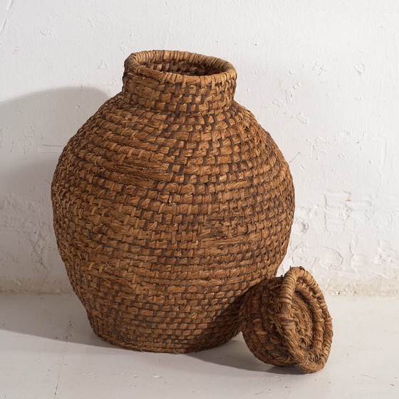 Cesta de mimbre antigua (c.1920) #1 – Objetos decorativos, Wicker, Rustic (photo 8 of 34)