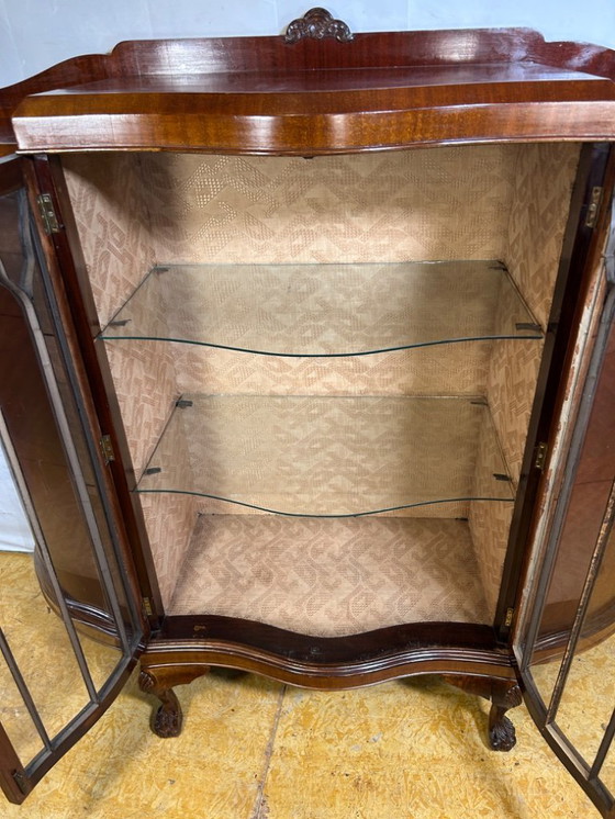 Image 1 of Late Victorian / Early Edwardian Display Cabinet (1880–1900)  A truly charming late Victorian to early Edwardian display cabinet