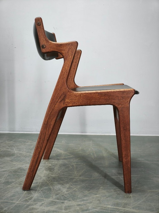 Image 1 of Sven Aage Madsen Teak Vanity Desk with Mirror, Denmark, 1960s