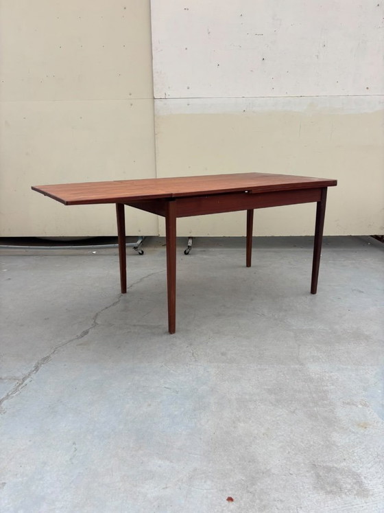 Table de salle à manger vintage Mid-Century extensible en bois – Années 1960/1970 – Tables de salle à manger (photo 5 of 5)