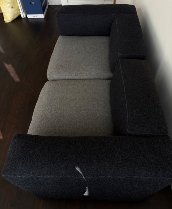 Modulare Sofa-Elemente, zwei Stück, grauer Textil, HAY, Stoff, Modern (Foto 2 von 5)