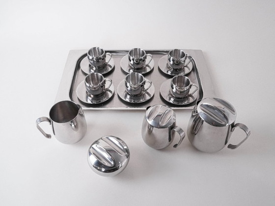 Image 1 of Servizio da caffè e tè, design italiano, anni '80, prodotto in Italia
