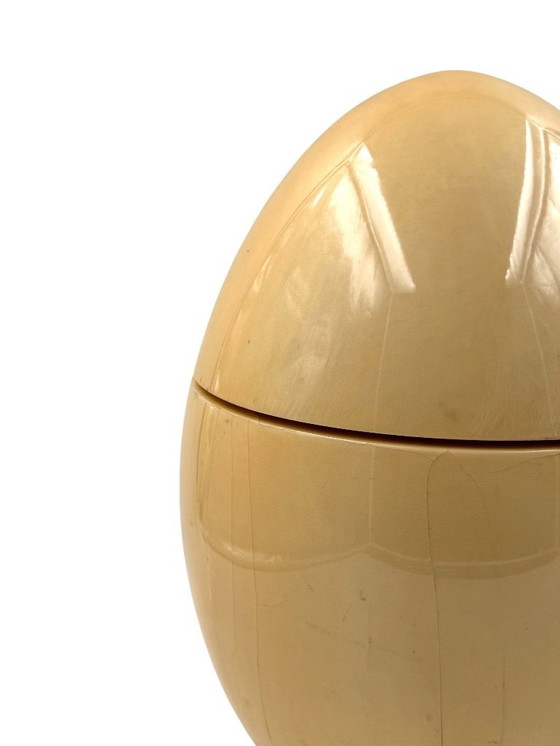 Image 1 of Tommaso Barbi, rara caja grande de pergamino en forma de huevo, TB Italia, ca. 1970
