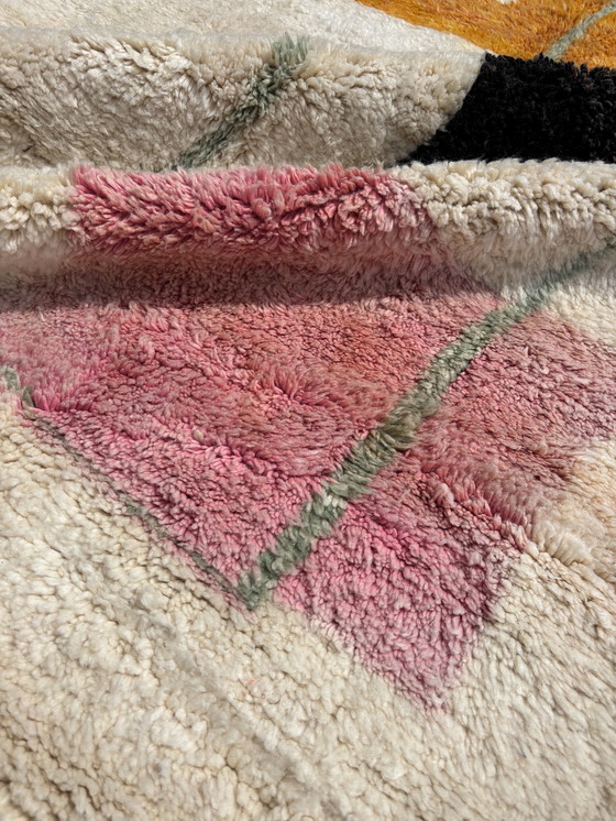 Image 1 of Eigentijds Marokkaans Mrirt Berber Wollen Vloerkleed