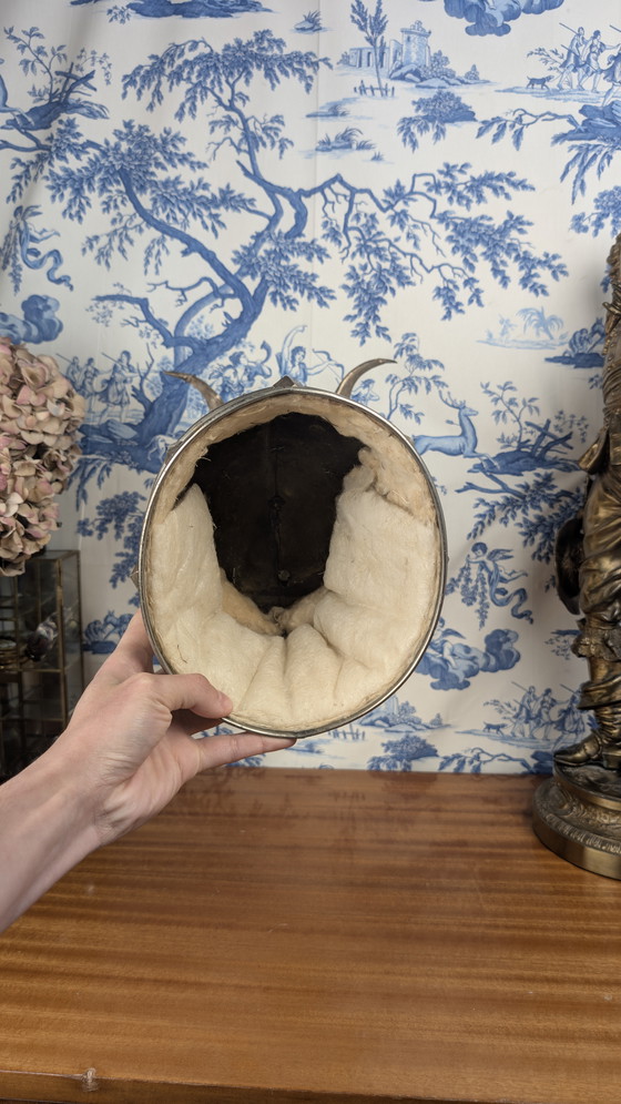 Image 1 of Fantástico casco de metal de Sigurd el Dragón, atrezo de ópera del siglo XIX