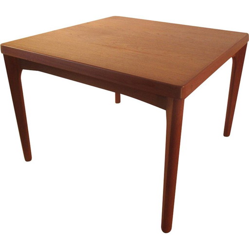 Tavolino da caffè vintage in teak scandinavo di Henning Kjaernulf, 1960