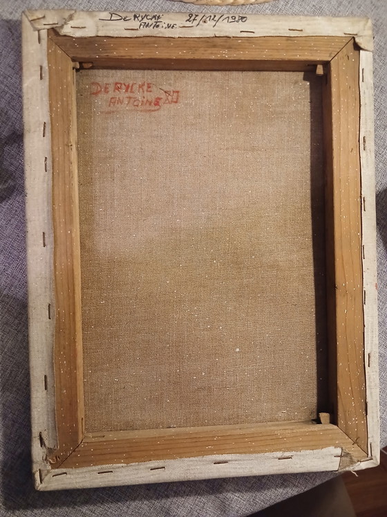 Olio su tela, rappresentazione mitologica dell'Uomo Verde, di Antoine de Rycker – Dipinti e disegni, Canvas (photo 13 of 15)
