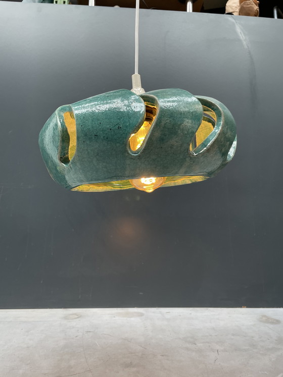Image 1 of Keramieken hanglamp, jaren 70