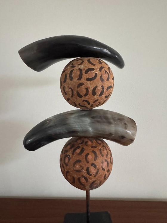 Image 1 of Rare sculture in corno di bufalo