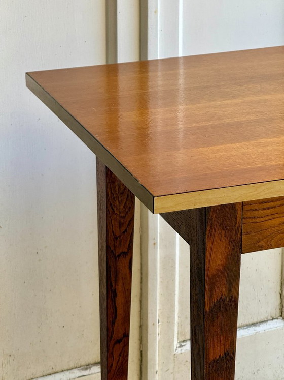 Tavolino / Scrivania piccola in laminato e legno, 1 cassetto – Scrivanie, Metal, Plastic (photo 9 of 12)