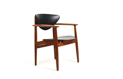 Poltrona in teak di Erik Wørts per Norden Møbelfabrik, anni '50