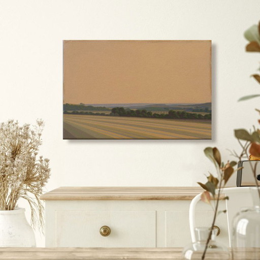 Linear Shadows, unique painting, hand-painted one-of-a-kind piece, 30 x 20 cm, acrylic paint on canvas