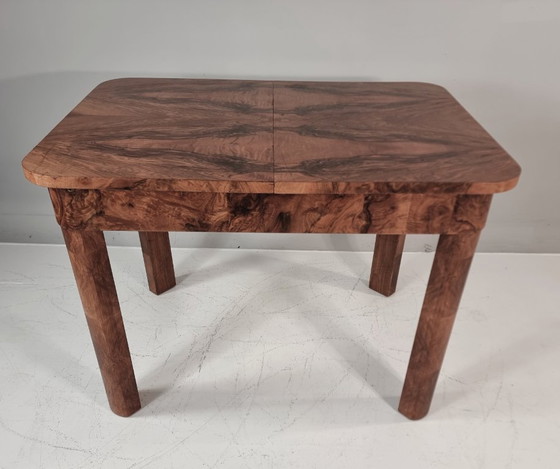 Image 1 of Art Deco Dining Table in Walnut, 1960s