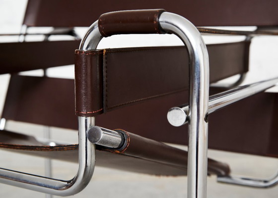 Wassily-Stuhl von Marcel Breuer für Knoll International – Sessel, Leather (photo 11 of 18)