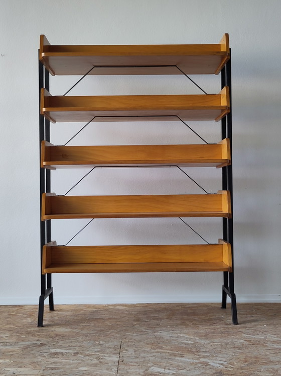 Image 1 of 1950s library cabinet room divider