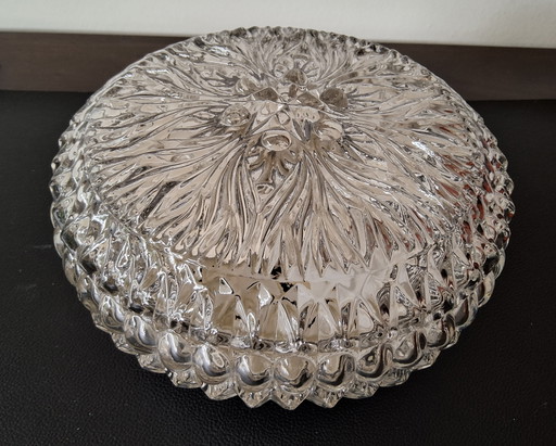 Vintage ceiling lamp attributed to Glashütte Limburg, c. 50/60, rare