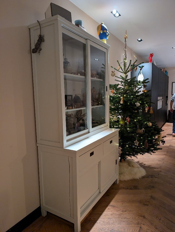 Image 1 of Houten buffetkast vintage wit