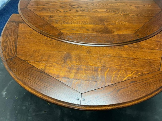 Image 1 of Kersenhout bannink Jugendstil uitschuifbaar eetkamer tafel 