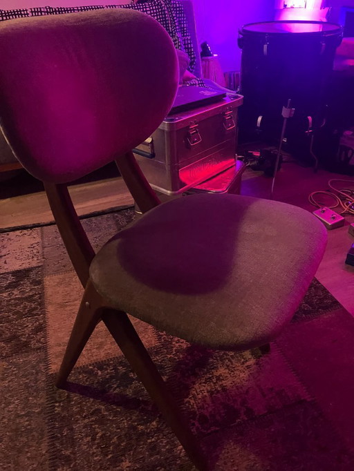 Louis Van Teeffelen - 1960 - Silla de tijera de teca