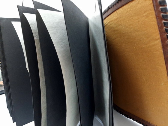 Image 1 of Album fotografico vintage di grandi dimensioni con copertina in pelle, mai usato